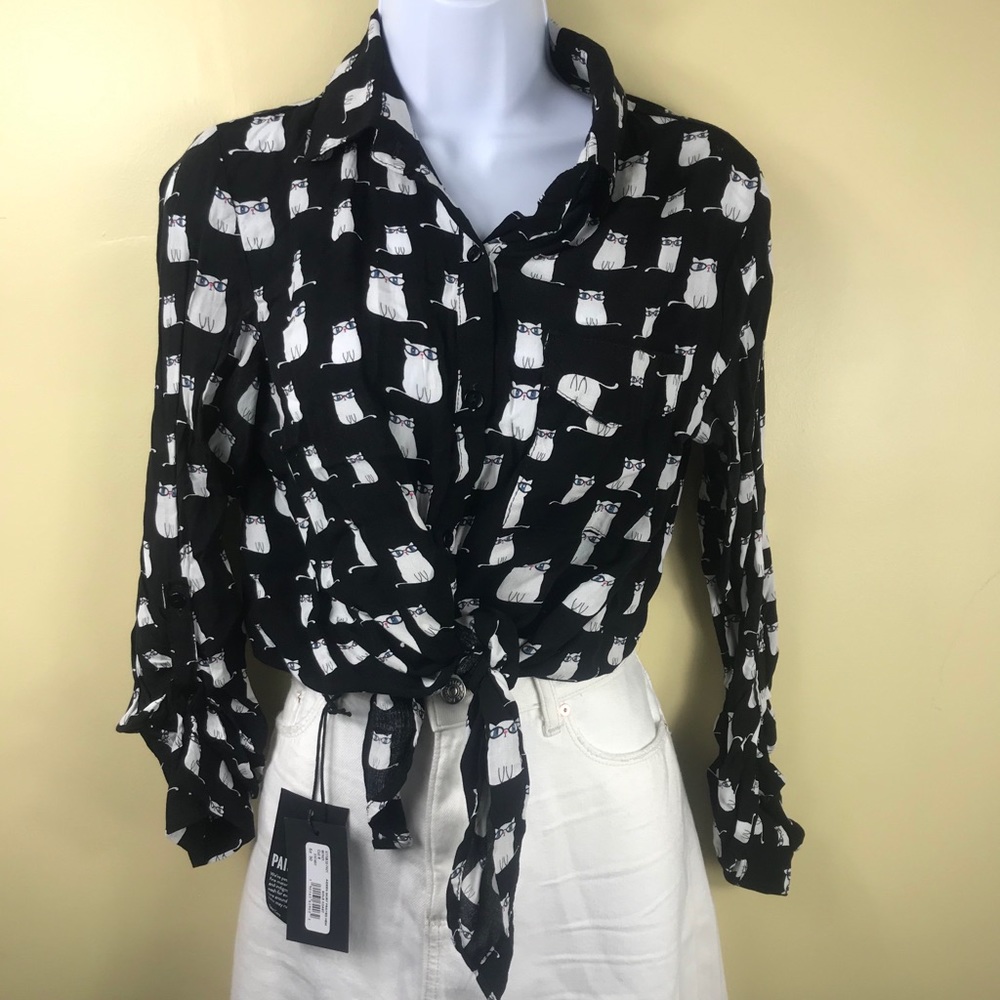 Cat button up